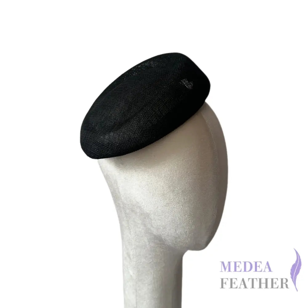 18.5cm Sinamay Hat Base FB177 - Black