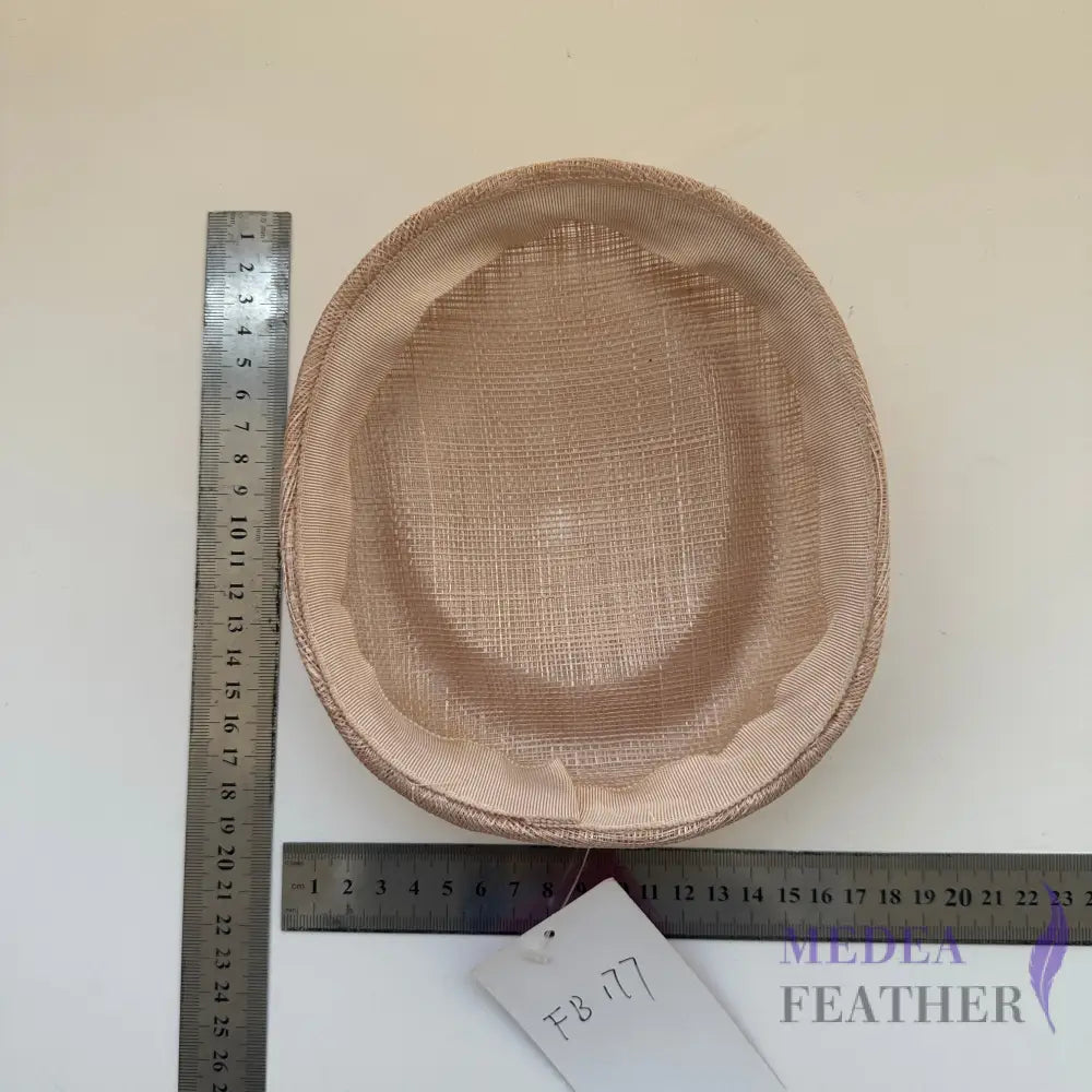 18.5cm Sinamay Hat Base FB177 - Black