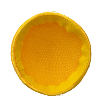 16cm Satin and Veiling Cover Button Hat Base