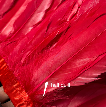 10-15cm Goose Feather Trim -1meter SF004