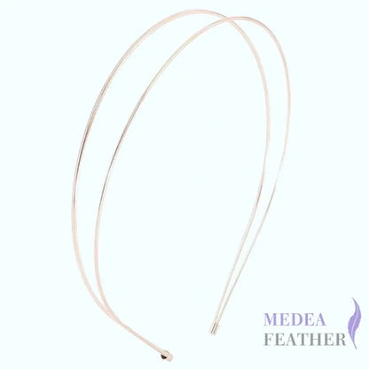 Double/Triple Row Headband Metal 1mm Rose / Double row