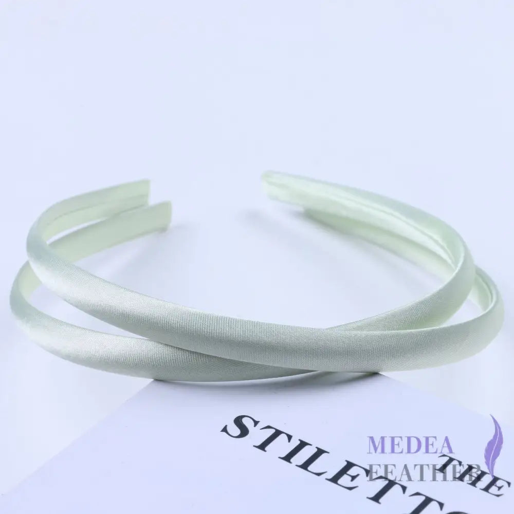 20 colours 10mm Satin Covered Metal Headband MInt / 1 Piece