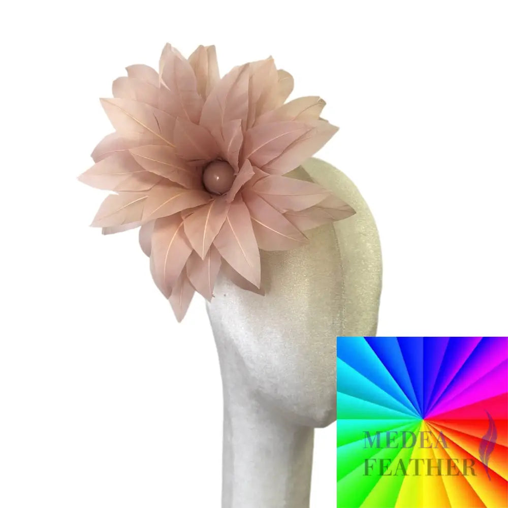 20cm Goose Feather Flower DS26081205 - Custom - Please add text below
