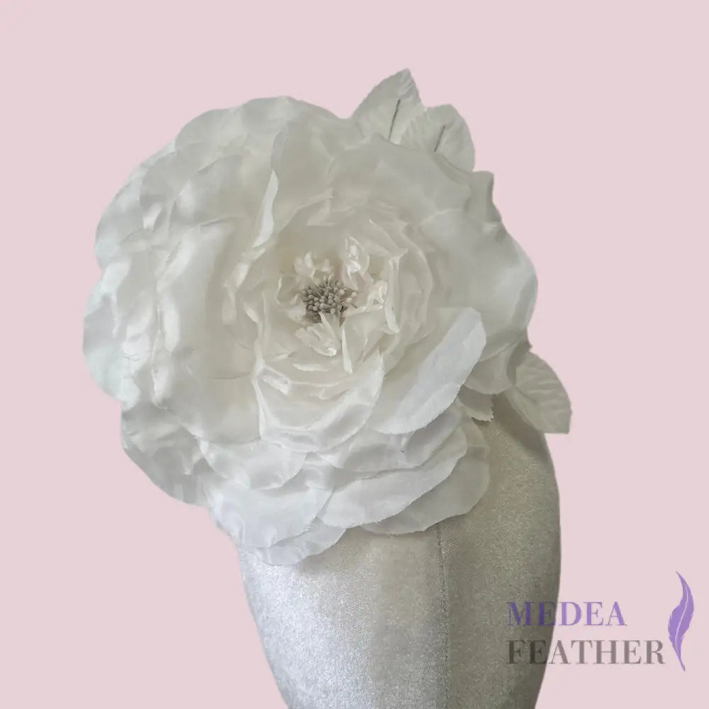 20cm Large Silk Flower SF05 - white