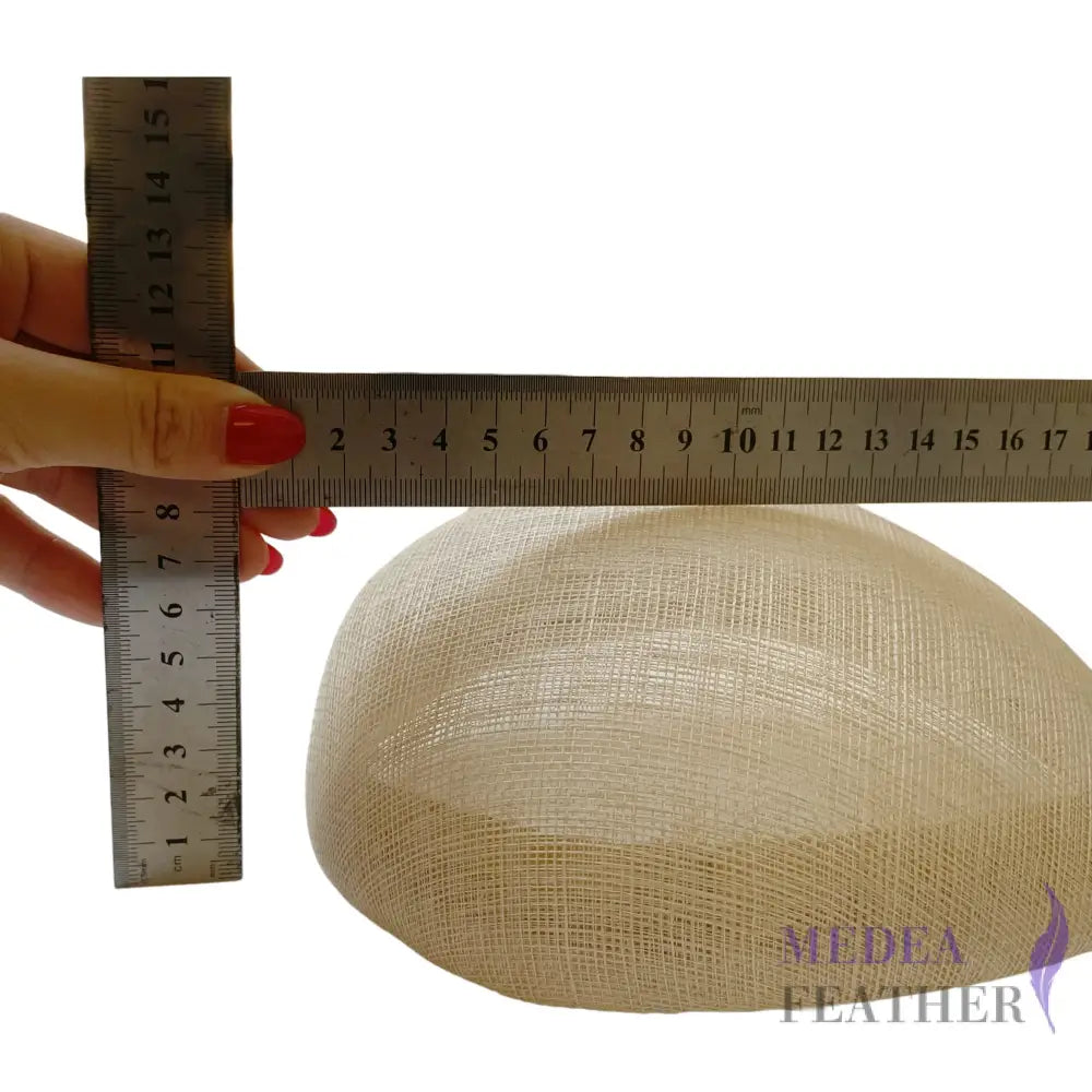 20cm Round Sinamay Hat Base HQ560