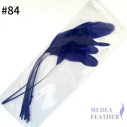 25cm Stripped Coque Feathers - Pack of 10 SF005 #84 Deep breath