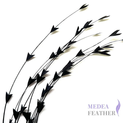 25cm Trimmed Inverted Triangle Tips Coque Feather-Pack of 10 SFROOSTER06 - #03 black