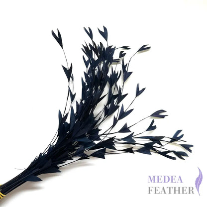25cm Trimmed Inverted Triangle Tips Coque Feather-Pack of 10 SFROOSTER06 - #100 light navy
