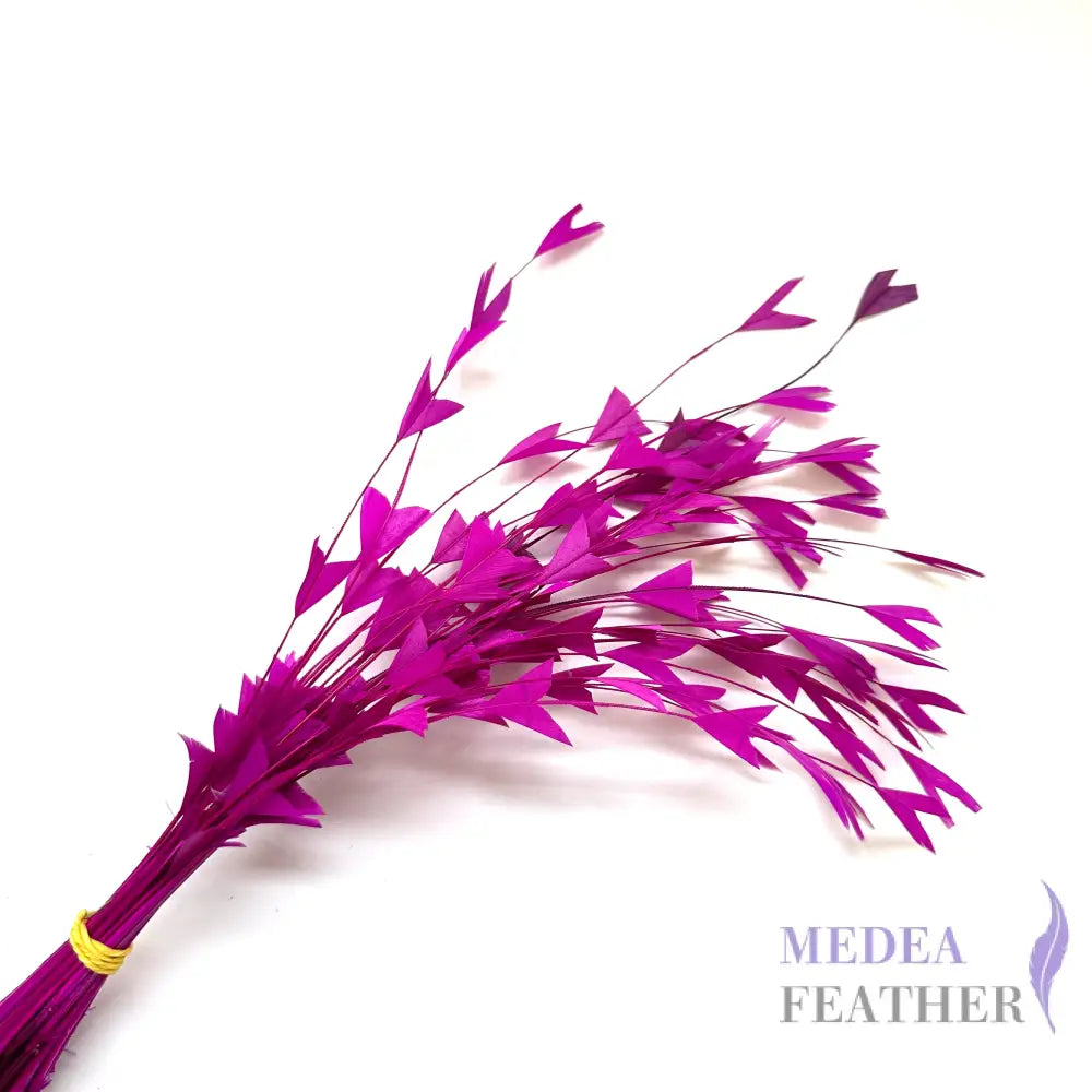 25cm Trimmed Inverted Triangle Tips Coque Feather-Pack of 10 SFROOSTER06 - #19 festival fuchsia