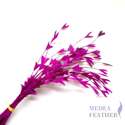 25cm Trimmed Inverted Triangle Tips Coque Feather-Pack of 10 SFROOSTER06 - #19 festival fuchsia