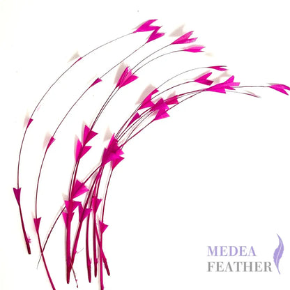 25cm Trimmed Inverted Triangle Tips Coque Feather-Pack of 10 SFROOSTER06 - #20 barbie pink