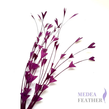 25cm Trimmed Inverted Triangle Tips Coque Feather-Pack of 10 SFROOSTER06 - #60 dark purple