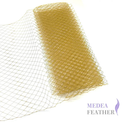 25cm Wide Bridal Veiling - 1m - Gold