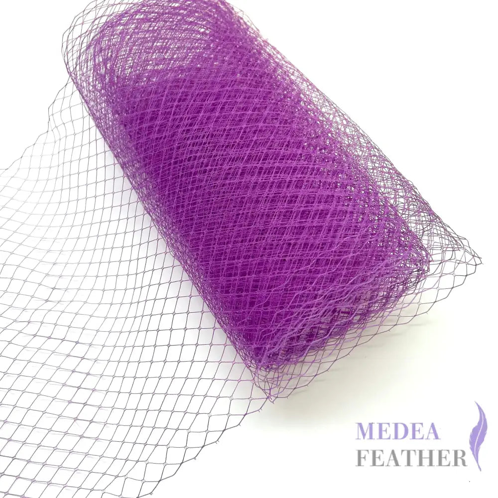 25cm Wide Bridal Veiling - 1m - lavender