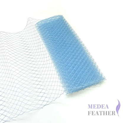 25cm Wide Bridal Veiling - 1m - Light Blue