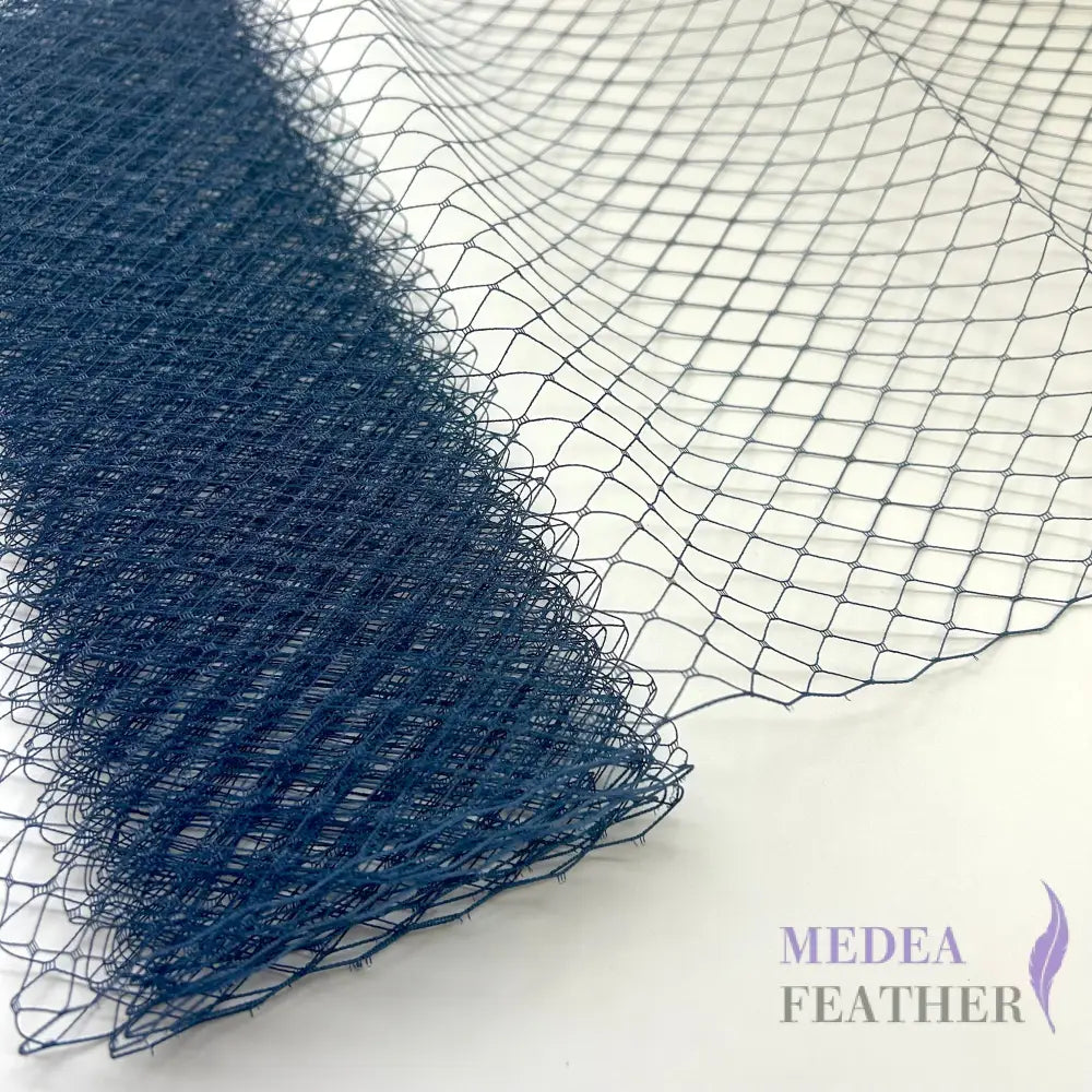 25cm Wide Bridal Veiling - 1m - Navy