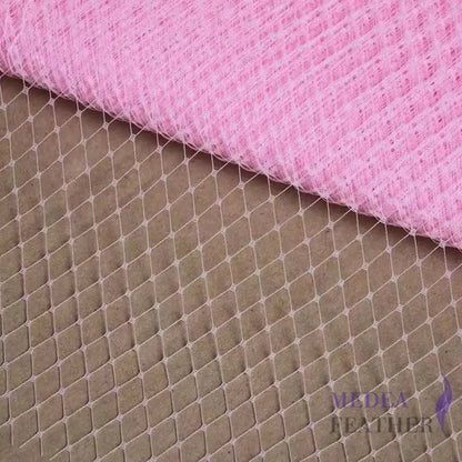 25cm Wide Bridal Veiling - 1m - Pink