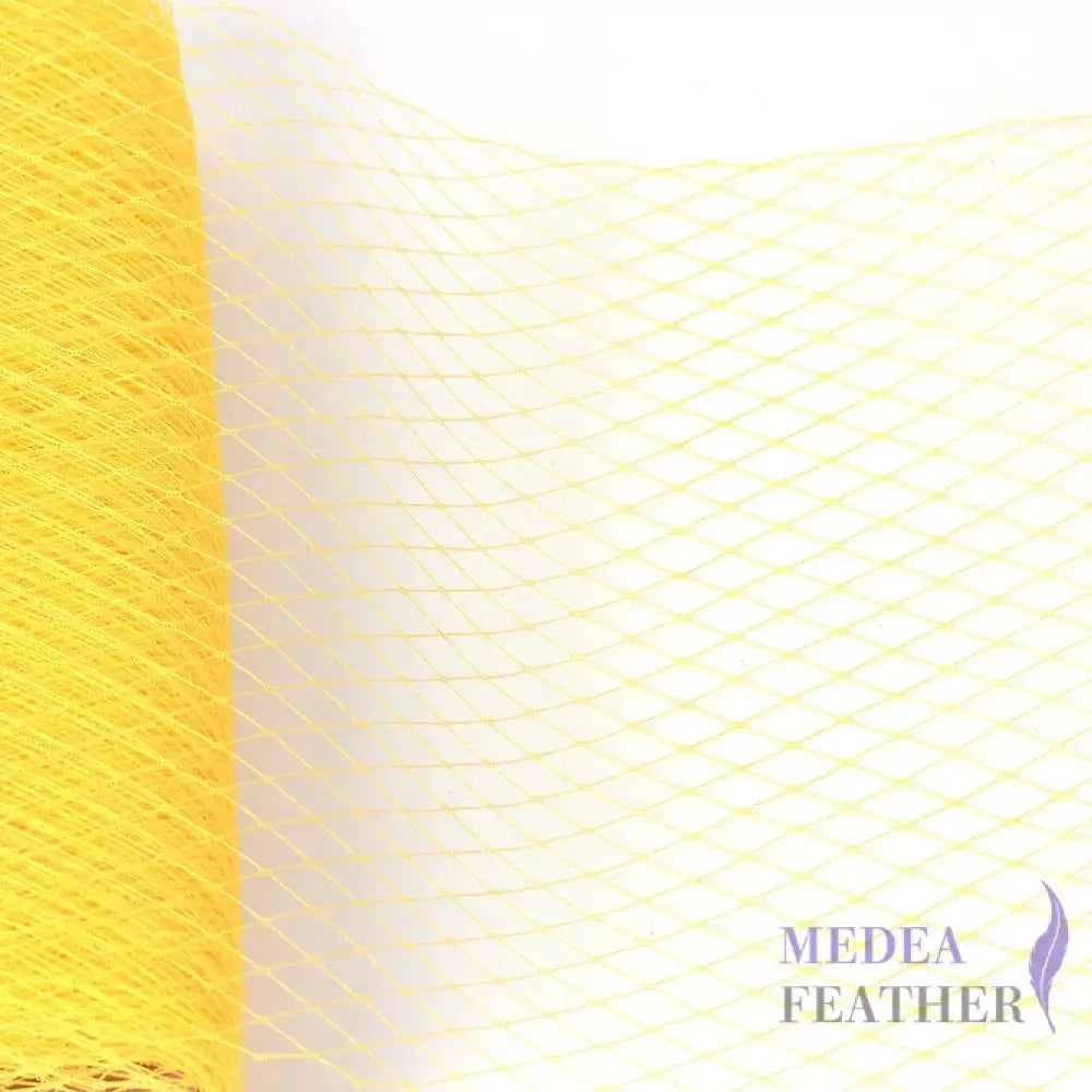 25cm Wide Bridal Veiling - 1m - Yellow
