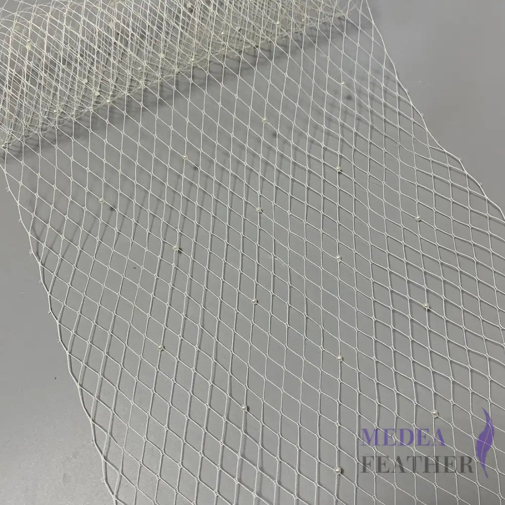 25cm Wide Bridal Veiling with Rhinestones - 1m