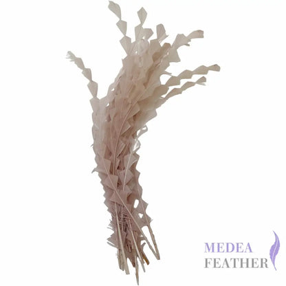 25cm Zigzag Diamond Coque Feather-Pack of 10 SFROOSTER02 - #08 grayish purple