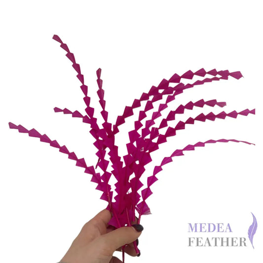 25cm Zigzag Diamond Coque Feather-Pack of 10 SF010