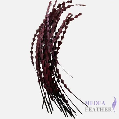 25cm Zigzag Diamond Coque Feather-Pack of 10 SFROOSTER02 - #33 purple potion