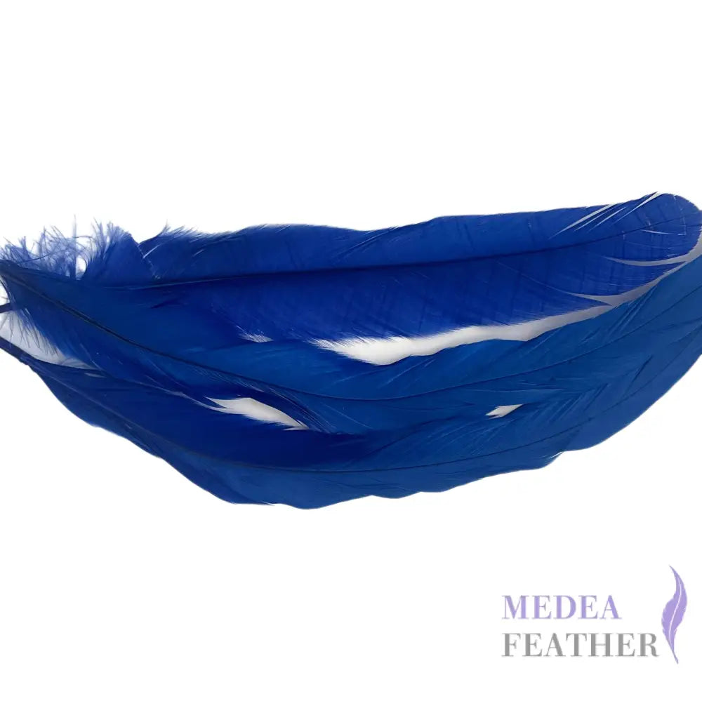 25cm Zigzag Diamond Coque Feather-Pack of 10 SF006C #85 magnetic blue
