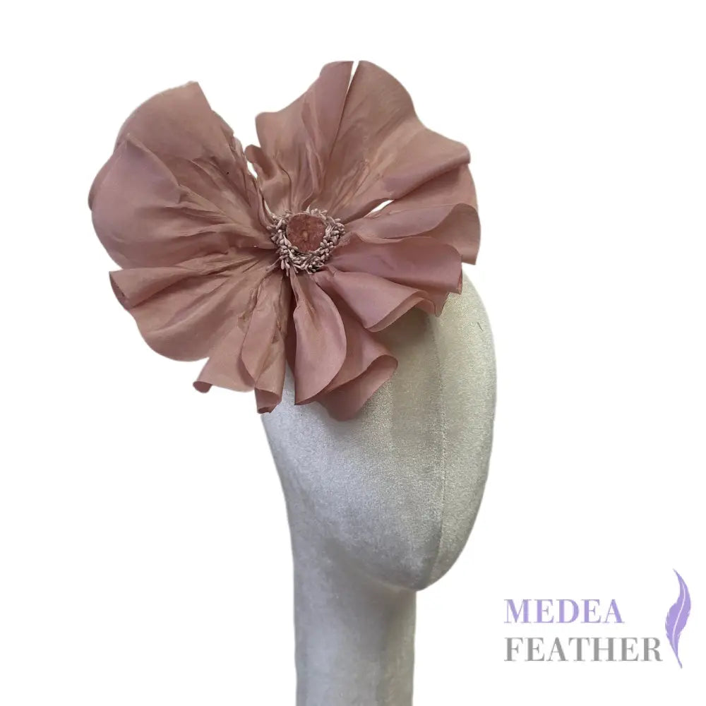 28cm Wide Silk Flower SF012 Leather pink