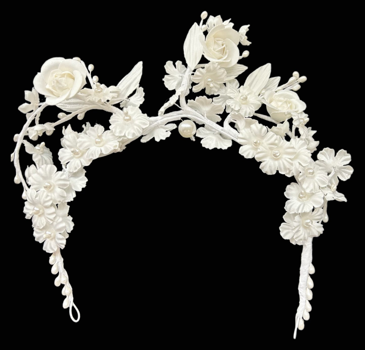 Fabric Flower Headband Decoration Set 02