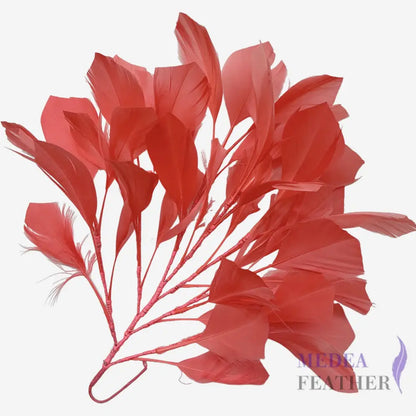 30cm Goose Feather Tree Mount DS240901 - #27 coral pink