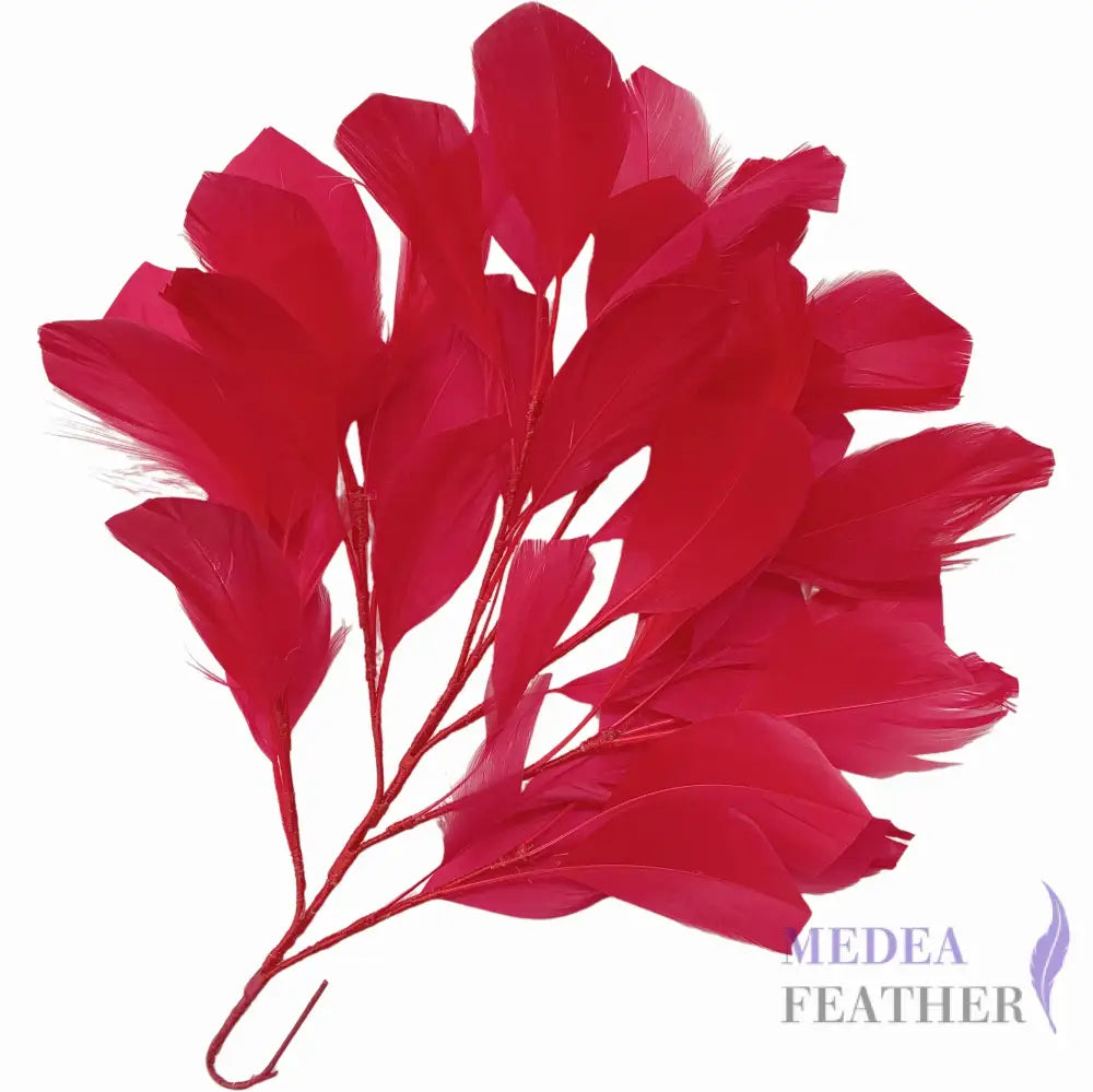 30cm Goose Feather Tree Mount DS240901 - #31 rose red