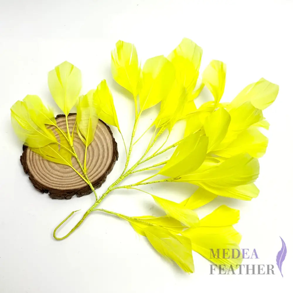 30cm Goose Feather Tree Mount #56 neon yellow