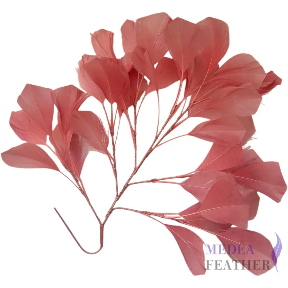 30cm Goose Feather Tree Mount DS240901 #91 leather pink