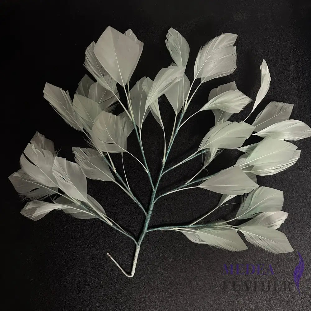 30cm Goose Feather Tree Mount DS240901 light green