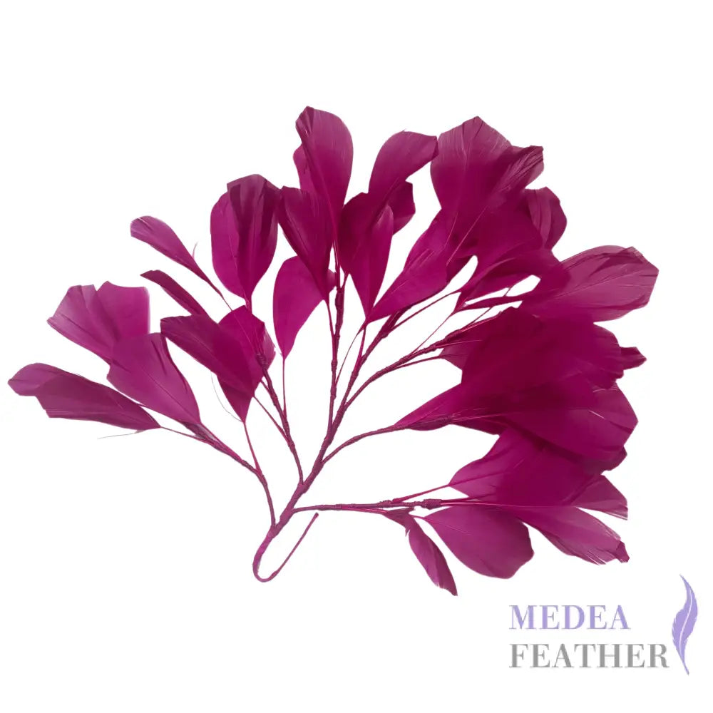 30cm Goose Feather Tree Mount for Millinery Hat Making - DS240901 - #19 Festival Fuchsia