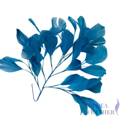 30cm Goose Feather Tree Mount for Millinery Hat Making - DS240901 - #41 dark turquoise