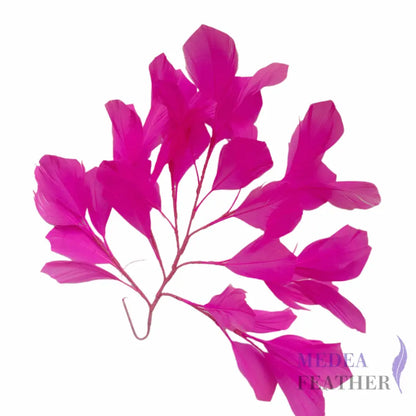 30cm Goose Feather Tree Mount for Millinery Hat Making - DS240901 - #52 neon pink
