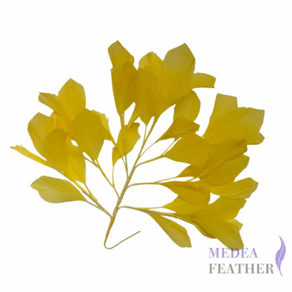 30cm Goose Feather Tree Mount for Millinery Hat Making - DS240901 - #58 yellow