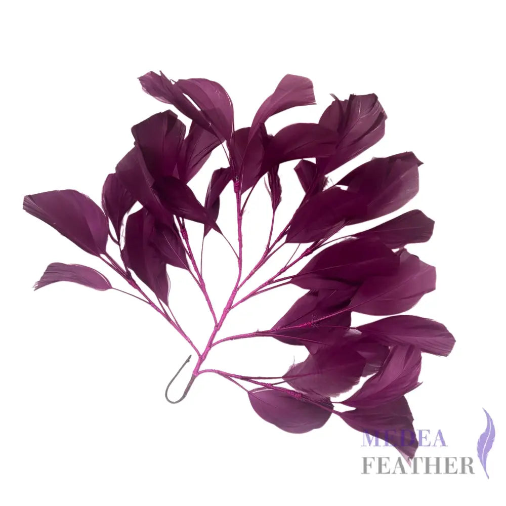 30cm Goose Feather Tree Mount for Millinery Hat Making - DS240901 - #60 dark purple