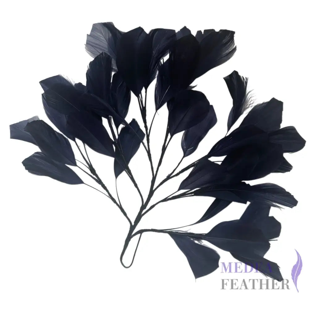 30cm Goose Feather Tree Mount for Millinery Hat Making - DS240901 - #65 navy