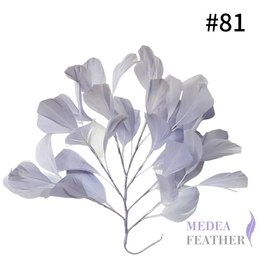 30cm Goose Feather Tree Mount for Millinery Hat Making - DS240901 - #81 baby purple