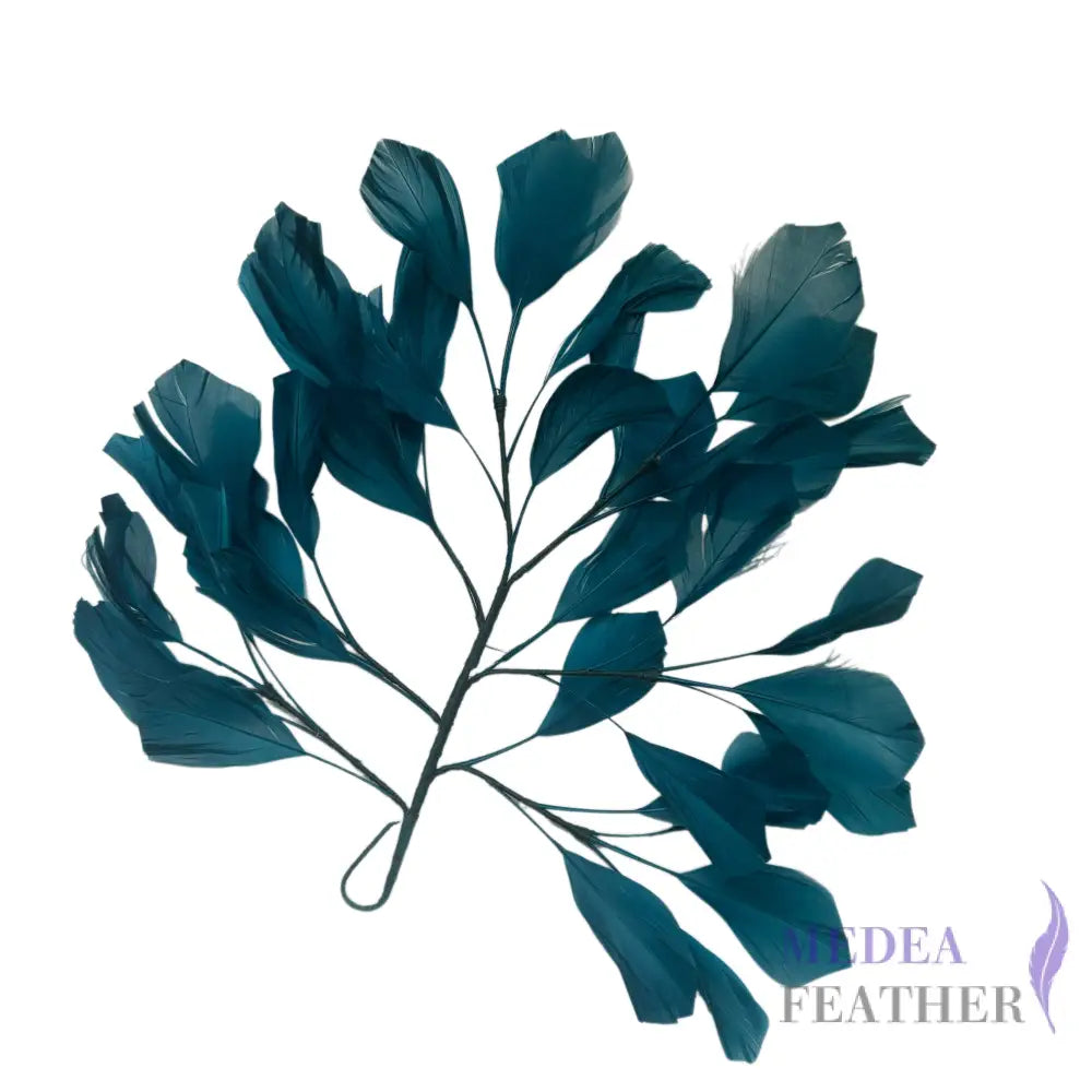 30cm Goose Feather Tree Mount for Millinery Hat Making - DS240901 - #82 teal