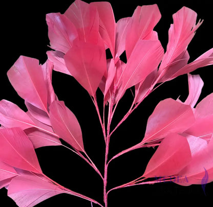 30cm Goose Feather Tree Mount for Millinery Hat Making - DS240901 - #92 hot pink
