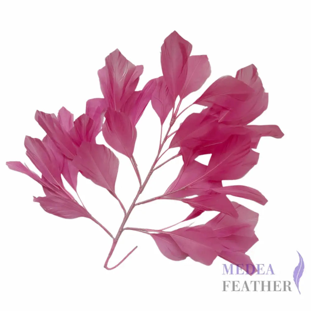 30cm Goose Feather Tree Mount for Millinery Hat Making - DS240901 - #94 begonia pink