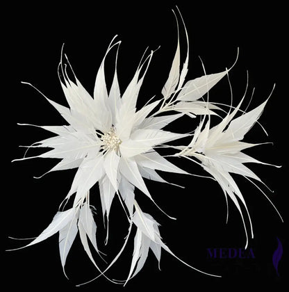 30cm Large Size Arrow Shape Feather Flower Set DS250703 - #02white