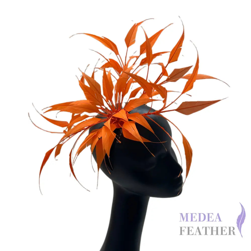 30cm Large Size Arrow Shape Feather Flower Set #24 Carrot