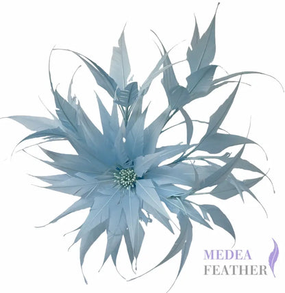 30cm Large Size Arrow Shape Feather Flower Set DS250703 - #80baby blue