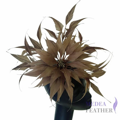 30cm Large Size Arrow Shape Feather Flower Set DS250703 #98 Olivenite