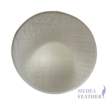 30cm Sloped Sinamay Fascinator Hat Base - Ivory