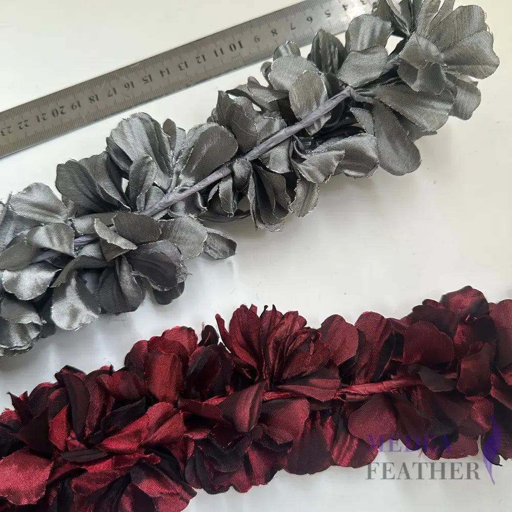 32cm Long Polyester Flower Mount For Headband SF09